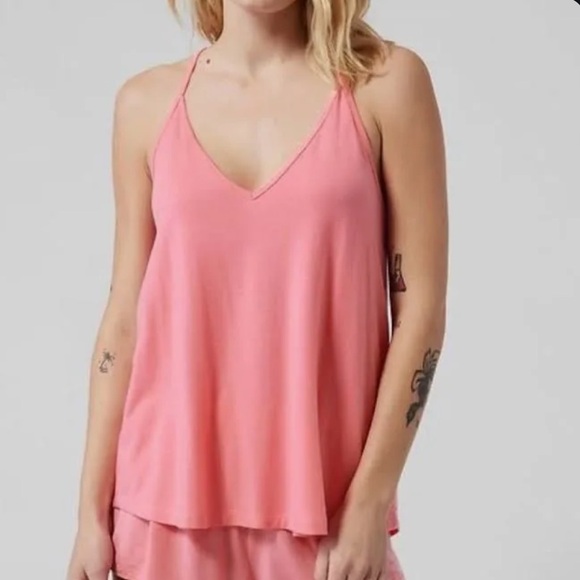 NWT ATHLETA NIGHTTIME BLISS SLEEP CAMI Flowy Soft Lightweight in Pink Size 1X - Picture 1 of 6